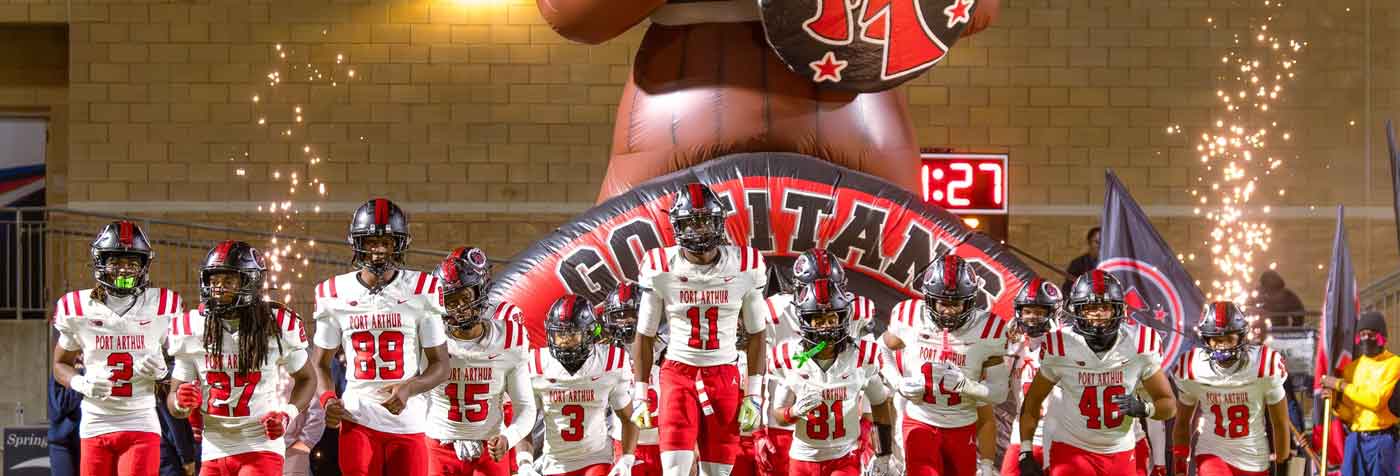 Titans football team in Port Arthur, TX