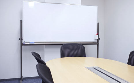 Image of a dry erase board in a conference room